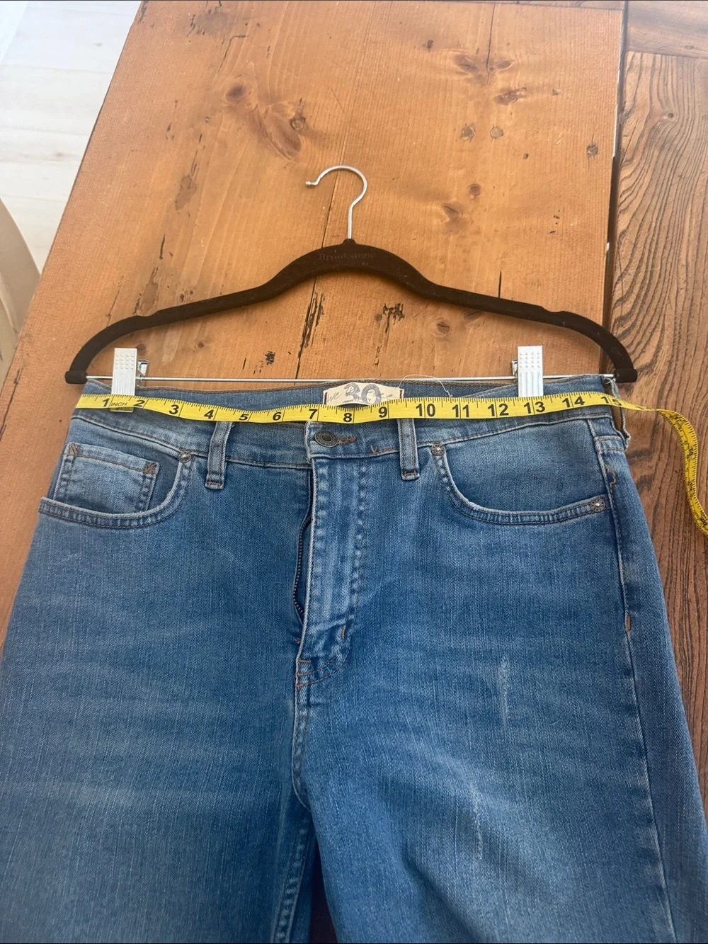 Free People Light Blue Distressed Cropped Jeans with Frayed Hem Sz 30